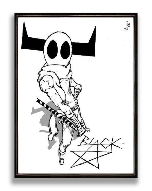 "BLACK STAR" PRINT (2022).